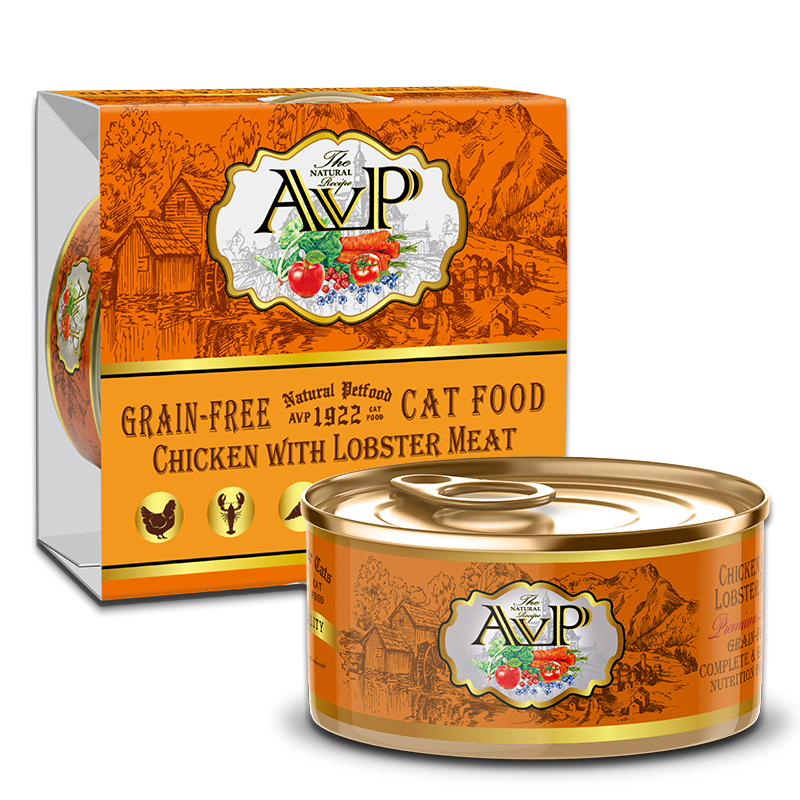 AVP®1922 Chicken With Lobster Meat Complete Grain-Free Wet Cat Food